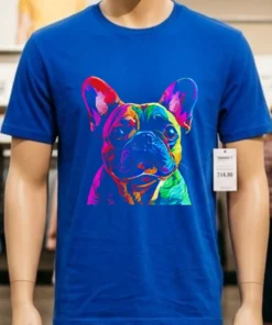 French Bulldog Dog Colorful Face Dog Lover Shirt