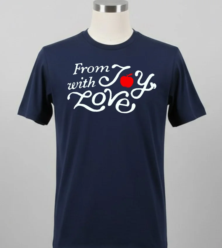 From With Joy Love Shirt Balck Shirt 2