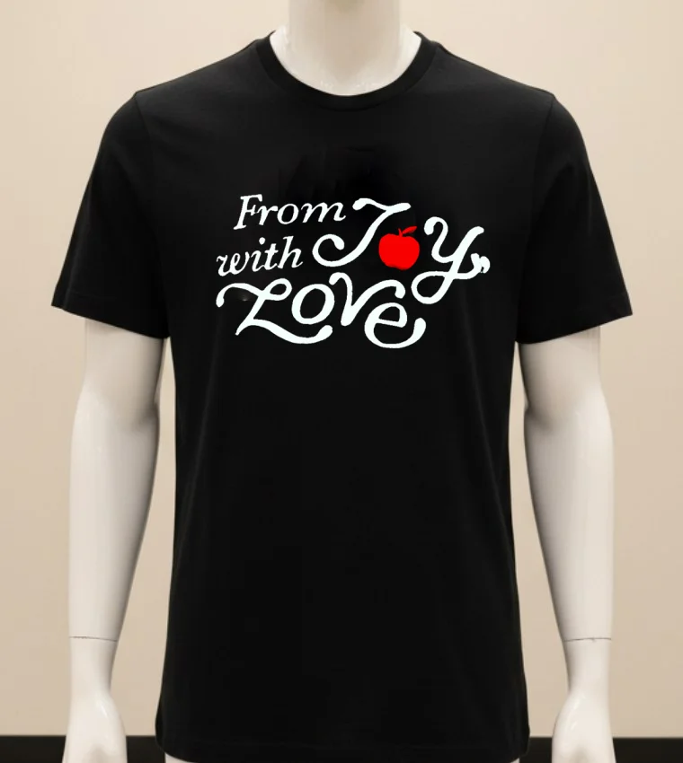 From With Joy Love Shirt - balck-shirt From With Joy Love Shirt Balck Shirt