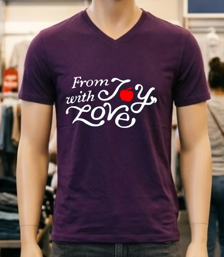 From With Joy Love Shirt - purple-shirt From With Joy Love Shirt Purple Shirt