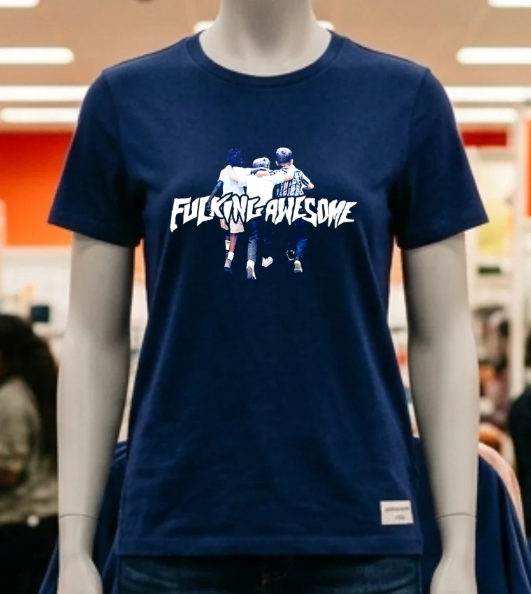 Fucking Awesome Friends Shirt - navy-shirt Fucking Awesome Friends Shirt Navy Shirt