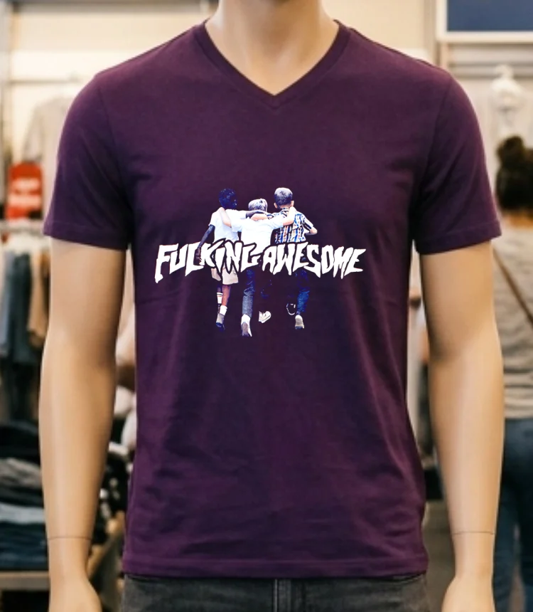 Fucking Awesome Friends Shirt - purple-shirt Fucking Awesome Friends Shirt Purple Shirt