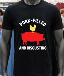 Funny Disgusting Abomination Usa Flag Doge Taco Pig Shirt