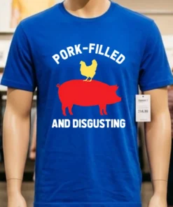 Funny Disgusting Abomination Usa Flag Doge Taco Pig Shirt