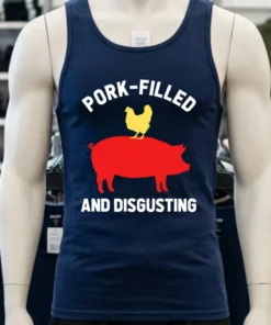 Funny Disgusting Abomination Usa Flag Doge Taco Pig Shirt