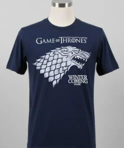 Game Of Thrones Winter Is Coming Stark Wolf Head Logo Shirt Balck Shirt 2