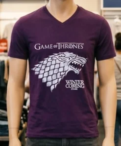 Game Of Thrones Winter Is Coming Stark Wolf Head Logo Shirt