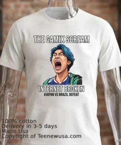 Gamix Screaming Meme Breaks The Internet After Japan Vs Brazil Defeat T Shirt