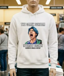 Gamix Screaming Meme Breaks The Internet After Japan Vs Brazil Defeat T Shirt