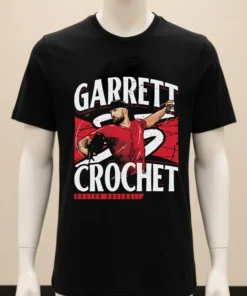 Garrett Crochet Boston Player Name Baseball Vintage Shirt Balck Shirt