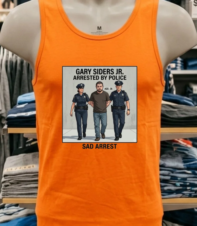 Gary Siders Jr 36 Is Being Charged T Shirt Orange Shirt