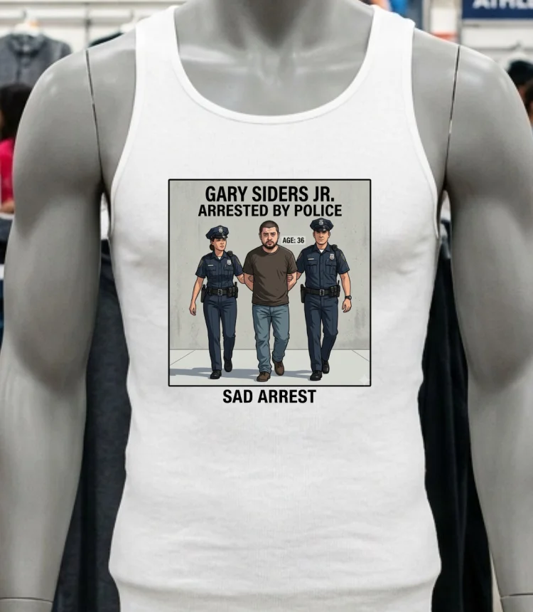 Gary Siders Jr. (36) Is Being Charged T Shirt - white-t-shirt Gary Siders Jr 36 Is Being Charged T Shirt White T Shirt 1