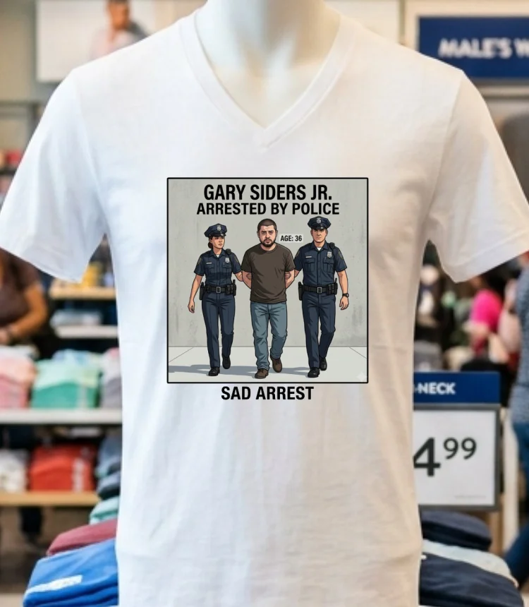 Gary Siders Jr. (36) Is Being Charged T Shirt - white-t-shirt Gary Siders Jr 36 Is Being Charged T Shirt White T Shirt 2