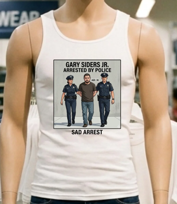 Gary Siders Jr. (36) Is Being Charged T Shirt - white-t-shirt Gary Siders Jr 36 Is Being Charged T Shirt White T Shirt