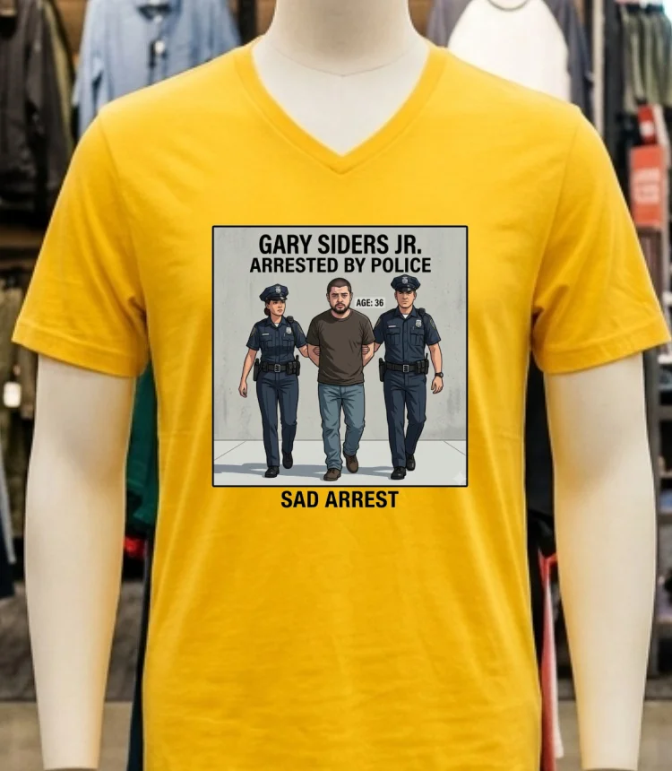 Gary Siders Jr. (36) Is Being Charged T Shirt - yellow-t-shirt Gary Siders Jr 36 Is Being Charged T Shirt Yellow T Shirt 1