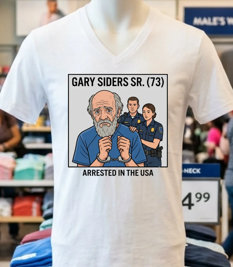 Gary Siders Sr. (73) Is Being Charged T Shirt - white-t-shirt Gary Siders Sr 73 Is Being Charged T Shirt White T Shirt 2