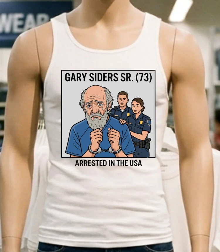 Gary Siders Sr 73 Is Being Charged T Shirt White T Shirt