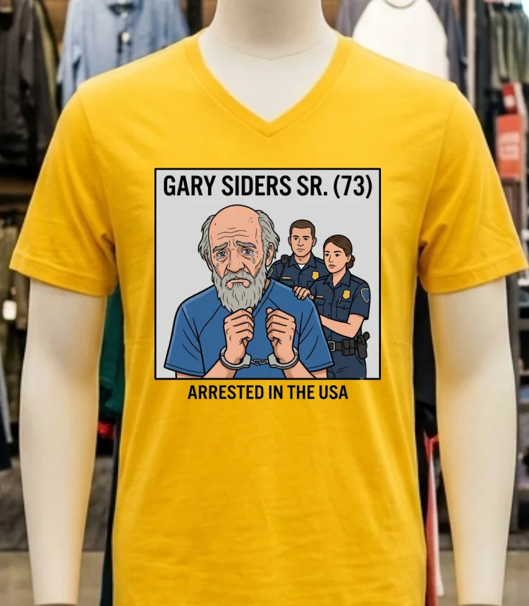 Gary Siders Sr. (73) Is Being Charged T Shirt - yellow-t-shirt Gary Siders Sr 73 Is Being Charged T Shirt Yellow T Shirt 1