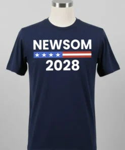 Gavin Newsom 2028 California Democrat Support Shirt Balck Shirt 2