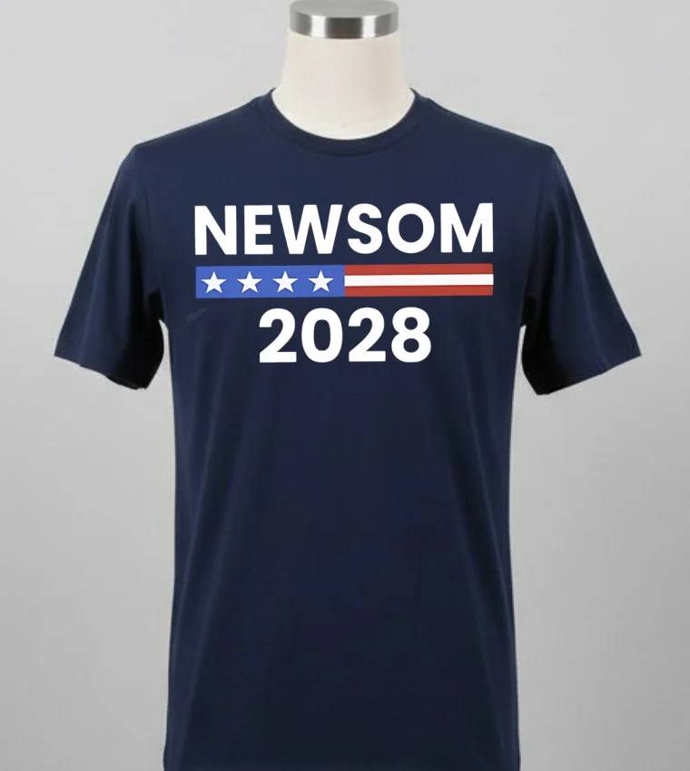 Gavin Newsom 2028 California Democrat Support Shirt - balck-shirt Gavin Newsom 2028 California Democrat Support Shirt Balck Shirt 2