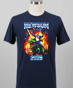 Gavin Newsom Ride A Dinosaur 2028 Shirt