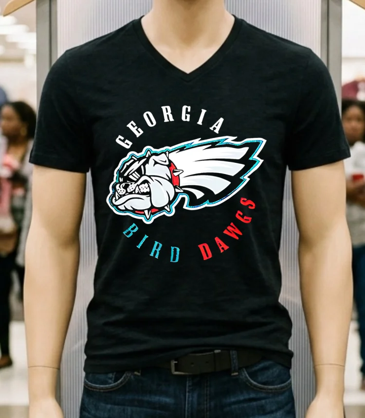 Georgia Bird Dawgs Philadelphia Eagles Georgia Bulldogs Bird Dogs Shirt - balck-shirt Georgia Bird Dawgs Philadelphia Eagles Georgia Bulldogs Bird Dogs Shirt Balck Shirt