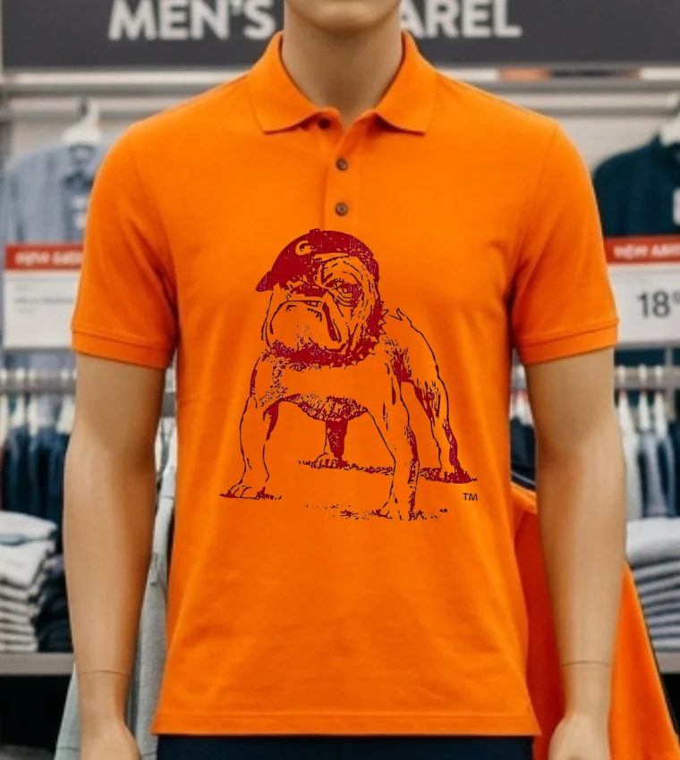 Georgia Bulldogs Vintage Mascot Shirt Orange Shirt