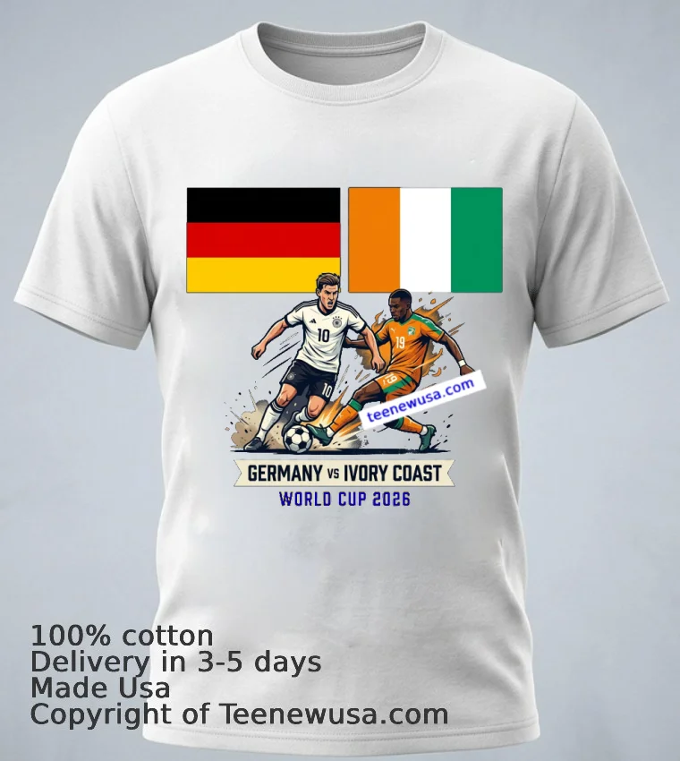 Germany Vs Ivory Coast World Cup 2026 T Shirt White T Shirt 1