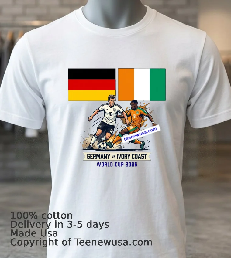 Germany Vs Ivory Coast World Cup 2026 T Shirt - white-t-shirt 3 Germany Vs Ivory Coast World Cup 2026 T Shirt White T Shirt 3