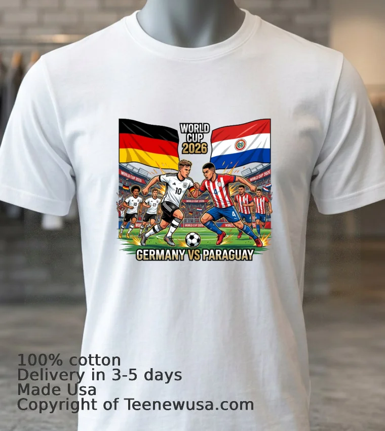 Germany Vs Paraguay World Cup 2026 T Shirt White T Shirt 3