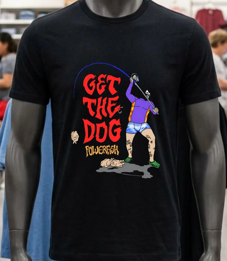 Get The Dog Powerfish Fishing Shirt - balck-shirt Get The Dog Powerfish Fishing Shirt Balck Shirt 1