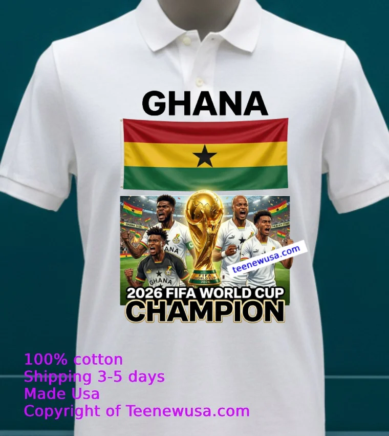 Ghana World Cup 2026 Fan T Shirt - white-t-shirt 23 Ghana World Cup 2026 Fan T Shirt White T Shirt 23