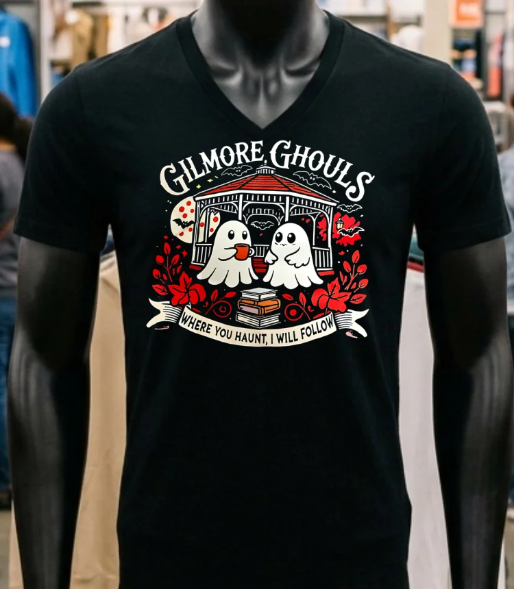 Gilmore Ghouls Where You Haunt I Will Follow Halloween Shirt - balck-shirt Gilmore Ghouls Where You Haunt I Will Follow Halloween Shirt Balck Shirt 1