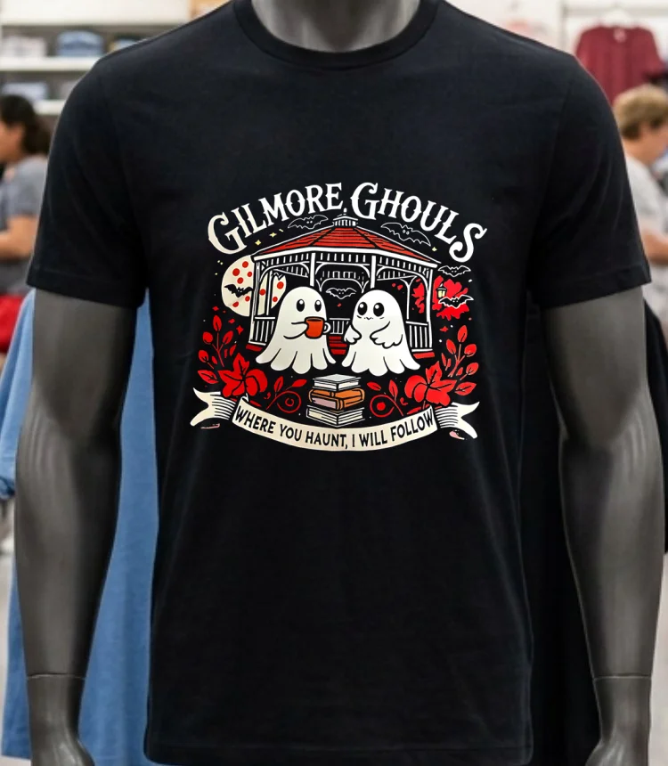 Gilmore Ghouls Where You Haunt I Will Follow Halloween Shirt Balck Shirt