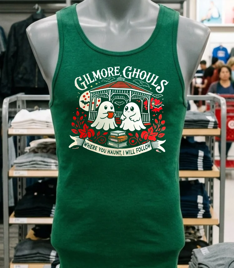 Gilmore Ghouls Where You Haunt I Will Follow Halloween Shirt Green Shirt
