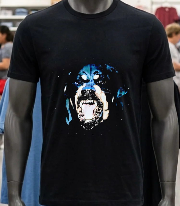 Givenchy Black Rottweiler Dog Shirt - balck-shirt Givenchy Black Rottweiler Dog Shirt Balck Shirt 1