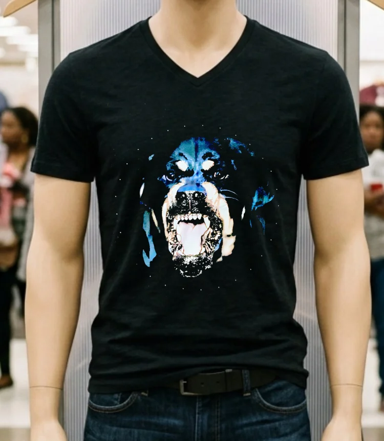 Givenchy Black Rottweiler Dog Shirt - balck-shirt Givenchy Black Rottweiler Dog Shirt Balck Shirt