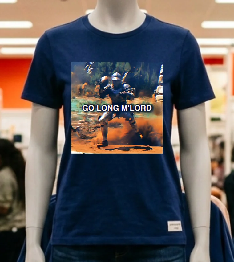 Go Long M’lord Photo Shirt - navy-shirt Go Long Mlord Photo Shirt Navy Shirt
