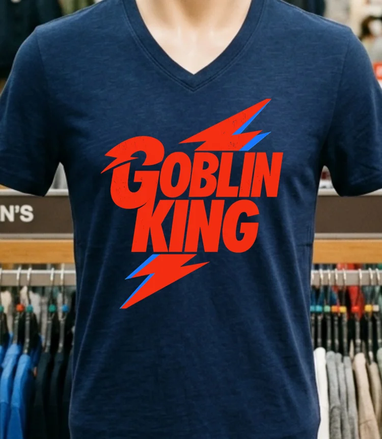 Goblin King Thunder Logo Shirt - navy-shirt Goblin King Thunder Logo Shirt Navy Shirt 1