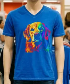 Golden Retriever Dog Colorful Face Dog Lover Shirt