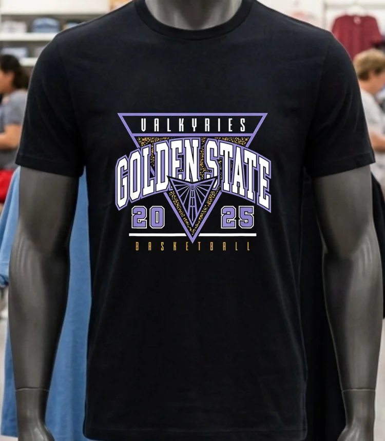 Golden State Valkyries Basketball Gift For Sports Fans 2025 Shirt - balck-shirt Golden State Valkyries Basketball Gift For Sports Fans 2025 Shirt Balck Shirt