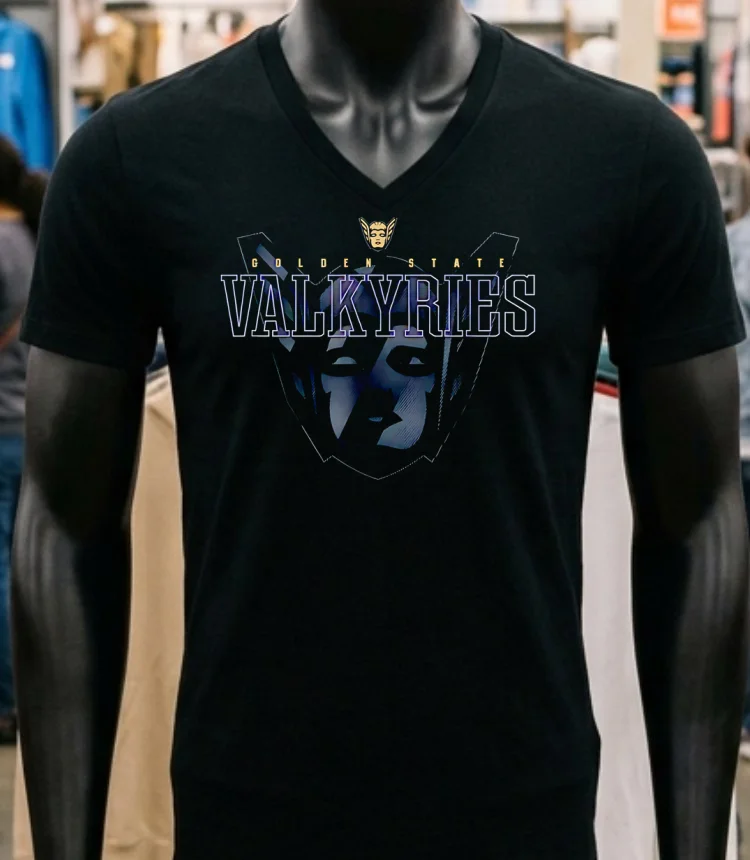 Golden State Valkyries Basketball Gift For Sports Fans Logo Hirt - balck-shirt Golden State Valkyries Basketball Gift For Sports Fans Logo Hirt Balck Shirt 1