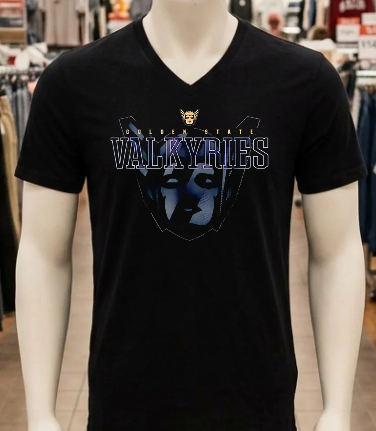 Golden State Valkyries Basketball Gift For Sports Fans Logo Hirt Balck Shirt 2