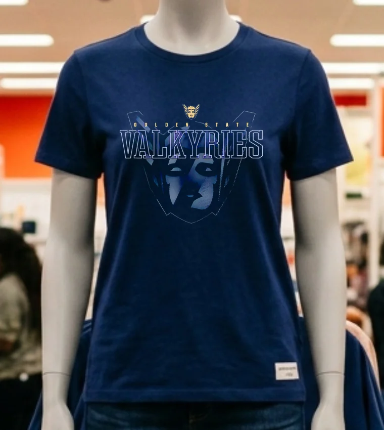 Golden State Valkyries Basketball Gift For Sports Fans Logo Hirt - navy-shirt Golden State Valkyries Basketball Gift For Sports Fans Logo Hirt Navy Shirt