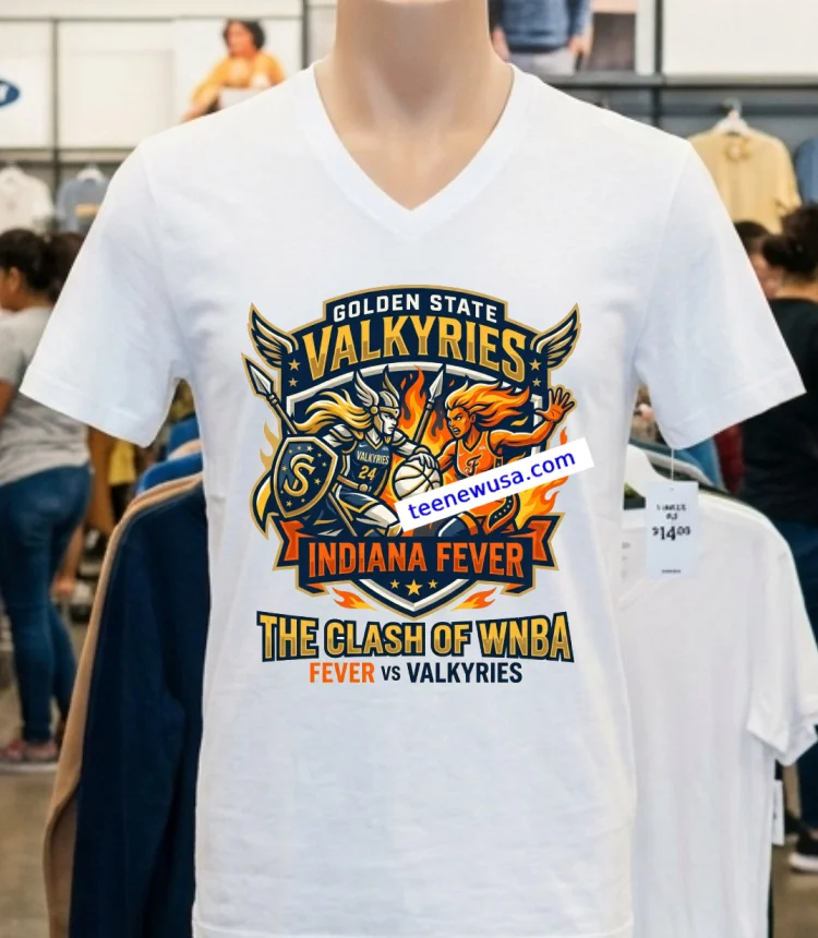 Golden State Valkyries Vs Indiana Fever Wnba Sport T Shirt - white-t-shirt Golden State Valkyries Vs Indiana Fever Wnba Sport T Shirt White T Shirt 2