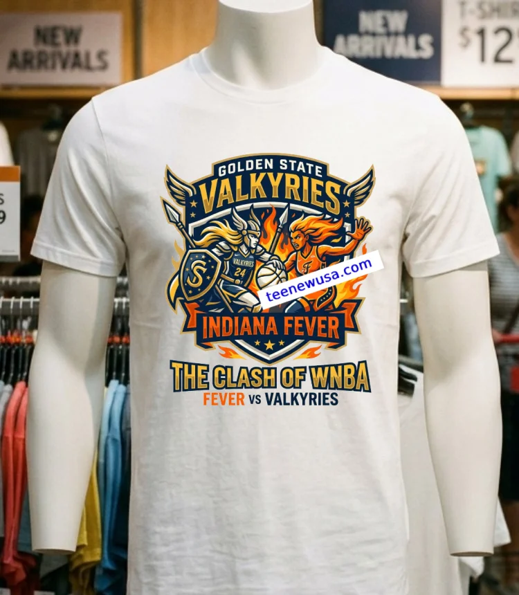Golden State Valkyries Vs Indiana Fever Wnba Sport T Shirt - white-t-shirt Golden State Valkyries Vs Indiana Fever Wnba Sport T Shirt White T Shirt 4
