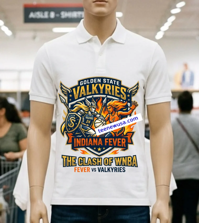 Golden State Valkyries Vs Indiana Fever Wnba Sport T Shirt - white-t-shirt Golden State Valkyries Vs Indiana Fever Wnba Sport T Shirt White T Shirt