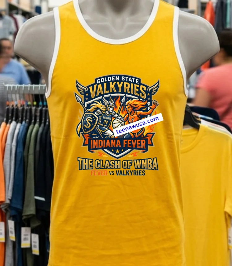 Golden State Valkyries Vs Indiana Fever Wnba Sport T Shirt - yellow-t-shirt Golden State Valkyries Vs Indiana Fever Wnba Sport T Shirt Yellow T Shirt