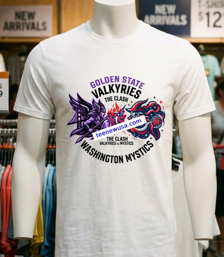 Golden State Valkyries Vs Washington Mystics Wnba Sport T Shirt White T Shirt 4
