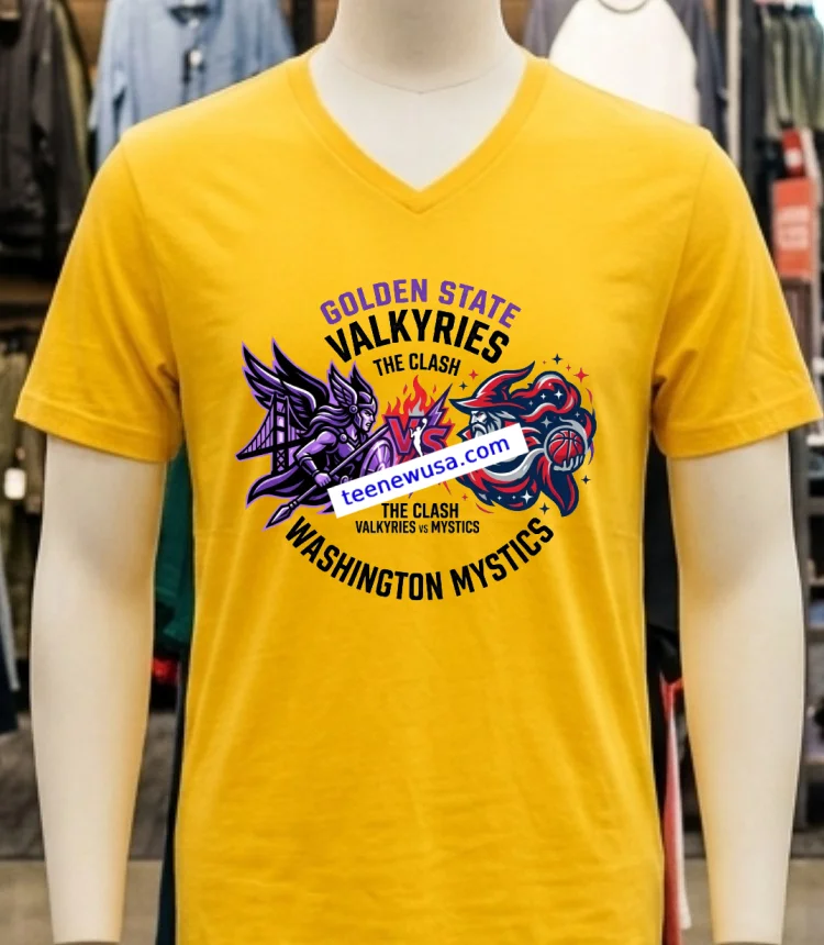 Golden State Valkyries Vs Washington Mystics Wnba Sport T Shirt - yellow-t-shirt Golden State Valkyries Vs Washington Mystics Wnba Sport T Shirt Yellow T Shirt 1